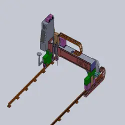 Gas And Plasma CNC Profile Cutting Machine, Layout Vertical