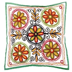 20 x 20 Inches Embroidered Cushion Cover, I Deal In New Only