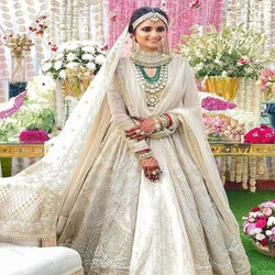 White Wedding Lehenga