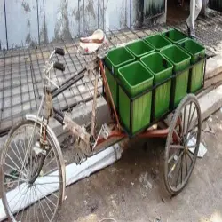 6 Bin Tricycle Rickshaw, Material MS
