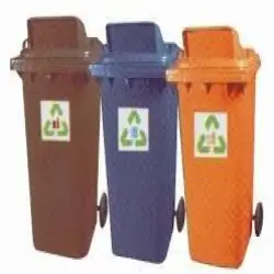 Trio Recycle Dustbin, Material Stainless Steel
