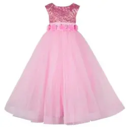 Brand Shagufta Embroidered Yellow Kids Gown, Wash Care Easy Wash