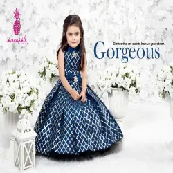 Pink Kids Gown, Size 22x32, Brand Shagufta
