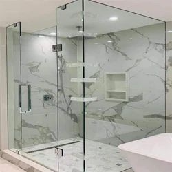 Transparent Bathroom Glass Partition, Solid structure