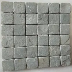 Material Natural Stone, SizeDimension 30X30CM 14mm Stone Wall Bidasar Tile, Product Name Popular Stone Mosaic Designer Tiles For TV Unit Interior Wall