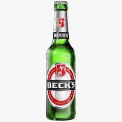 Becks Beer Bottle, 275ml capacity, vegan type