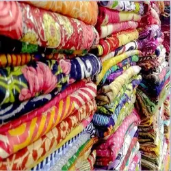 SUPER FINE KANTHA, Pattern Handmade Hand Block Printed