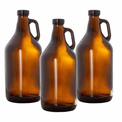 Growler Beer Bottle, Polished surface, glass type