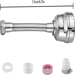 SPRING WATER VALVE SPLASH FAUCET FAUCET, Surface Finish Braided Stainless Steel