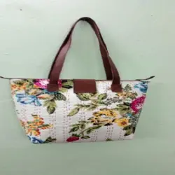 Vintage Kantha Bag, Pattern Printed