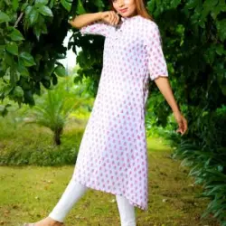 Womens Long Kimono Bath Robe, Material COTTON