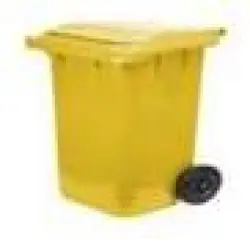 Wheeled Garbage Bin, Color Green And Blue