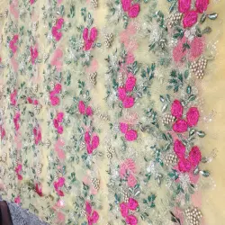 Square Embroidery Designer Work-015-4038, Fabric All cloth