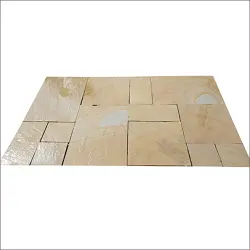 Polished Buff Natural Sandstone, For Flooring, Thickness 1, UsageApplication Flooring