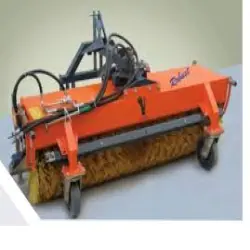 TRAILER MOUNTED ROAD SWEEPER MACHINE, Coverage Area 1500 m2hr
