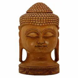 Buddha Head Statue, 100gram To 2kg, Material Brass