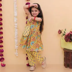 Kids Patiala Suit, Wash Care Hand Wash