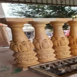 Stone Railing Pillar, Shape Round