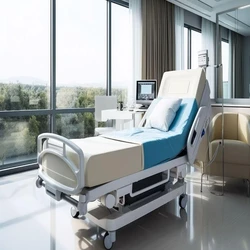 Medicare Hospital Bed, Semi-electric, powder coated