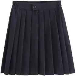 Size Small, Medium, Large, X-Large Girls Skirt, Color Navy Blue, Wash Care Hand Wash