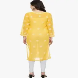 Chikan Kurti For Kids, Fabric 30 gram georgette
