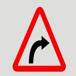 Retro Reflective Road Sign Board, Triangle right