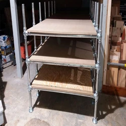 Plywood Storage Rack, Easy to use, 4 shelves