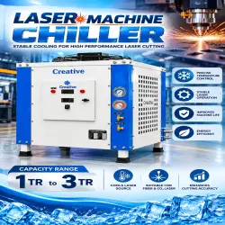 Industrial Water Chiller High Performance Cooling System, Creative Cooling Technology, Compressor Scroll As per Configuration, Size and Installation Large, Cooling Type Water Air Cooled Options