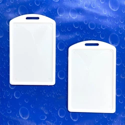 Dual Sided ID Card Holder, Plastic, pvc material