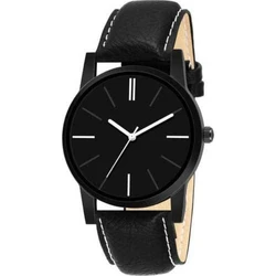 Black Stylish Mens Wrist Watch, 20*18mm strap width