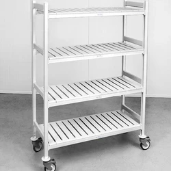 Aluminium Kitchen Trolley, 150 kg maximum capacity