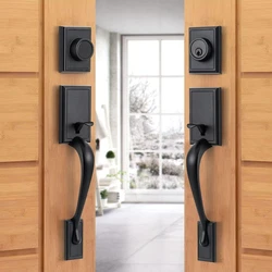 Double Door Handle Set, Movable left right grip