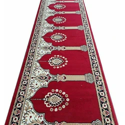 Red Polyester Masjid Carpet Plastic Bag Thick