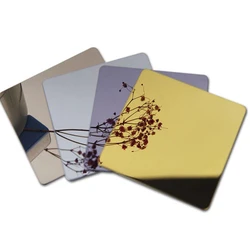 SS 304 Decorative Mirror Sheet, Mirror-polished