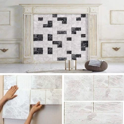Marble 3D Wall Tile, Sculpted marble-like finish