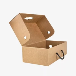 Corrugated Carton Handle Box, Die-cut carry slot