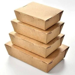 Small Cardboard Food Packaging Box, Compact meal-size format