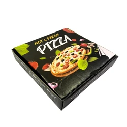 black pizza box, Matte black premium finish