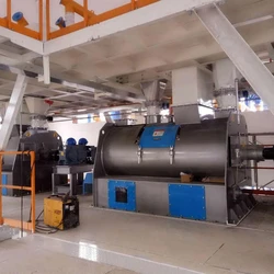 Twin Shaft Dry Mortar Plant, Dual mixing system