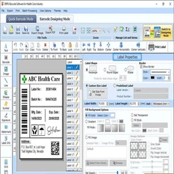 Barcode Medical Generator Software, Healthcare label