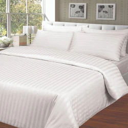 White Striped Bed Sheet
