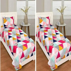 Multicolor Printed Single BedSheet