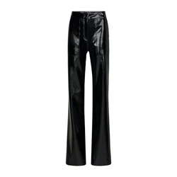 Women Leather Jeans