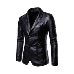 Leather Blazer Coat
