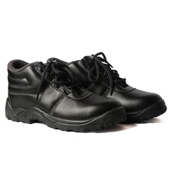 Black Leather Safety Shoes