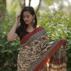 Bagru Print Saree