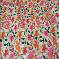  Multicolor Embroidered Fabric