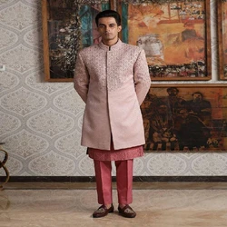 Rosepink Cotton Sherwani