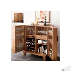 Wood Bar Cabinet