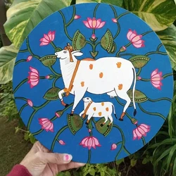 Wooden Pichwai Painting